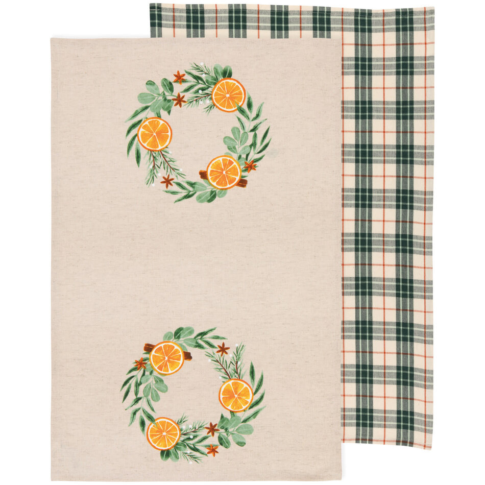 Cedar & Citrus Dishtowels Set of 2
