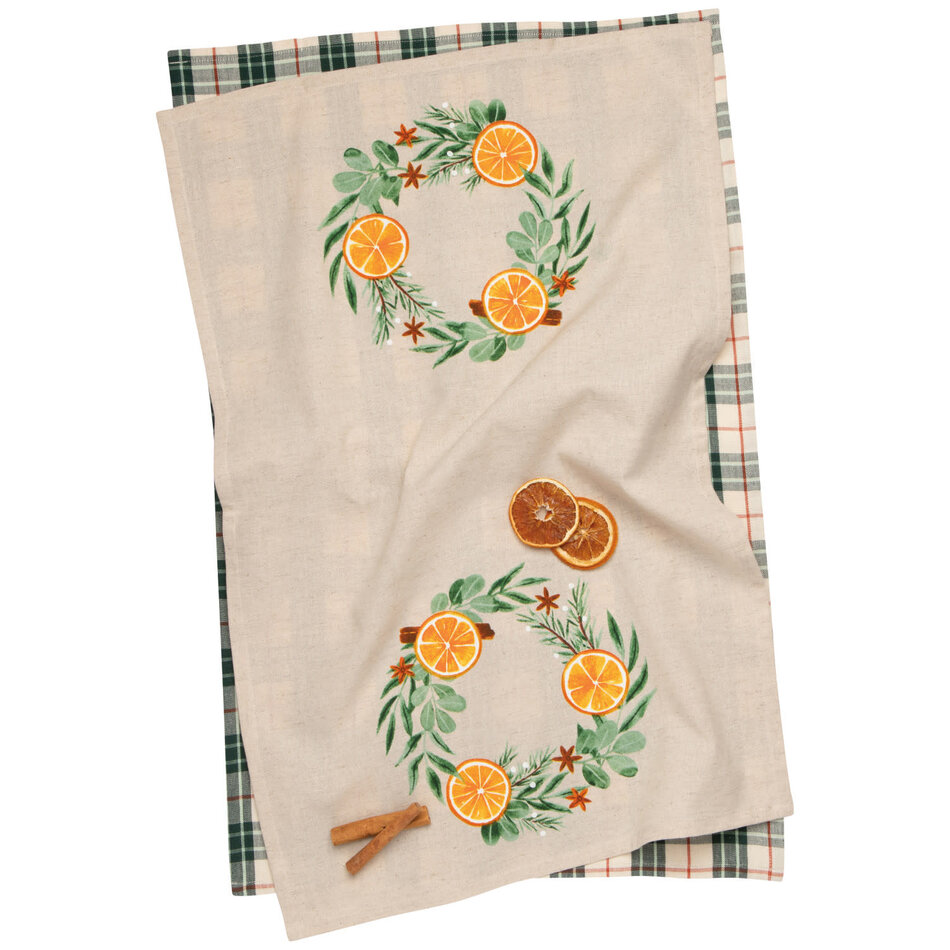 Cedar & Citrus Dishtowels Set of 2