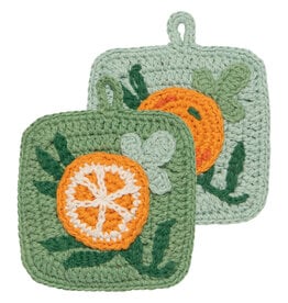 Cedar & Citrus Crochet Sponges Set of 2