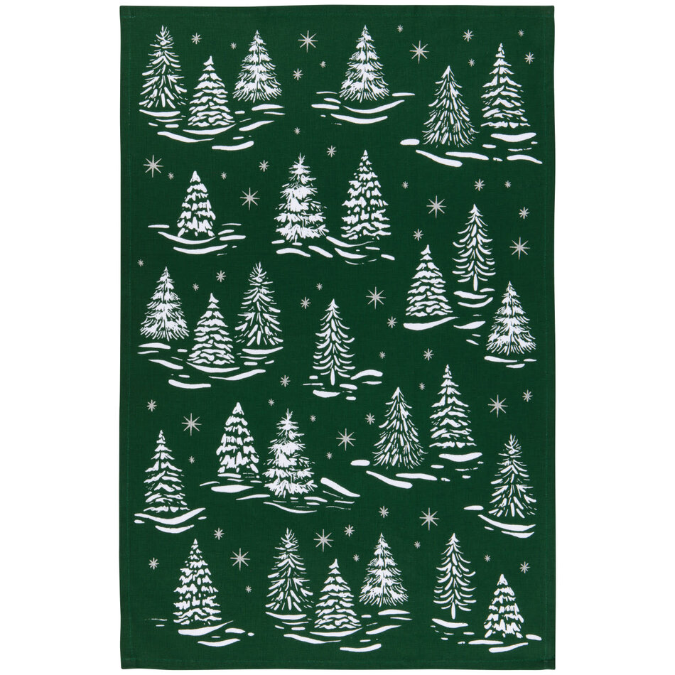 Winter Frost Christmas Dishtowel