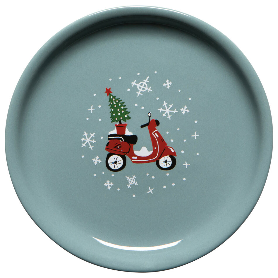 Holiday Traffic Christmas Mug with Lid