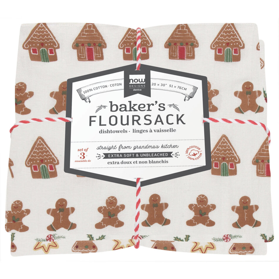 Christmas Cookies Baker's Floursack Dishtowels Set of 3