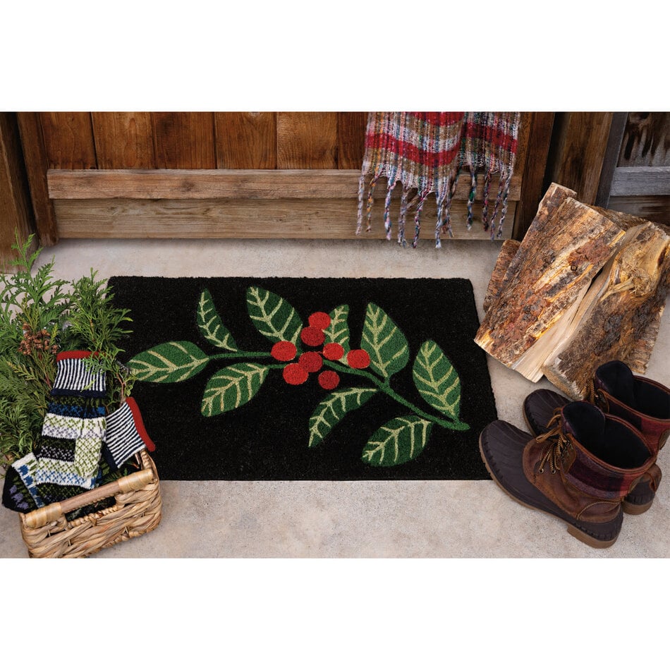 Merry Berry Christmas Doormat
