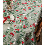 Merry Berry Christmas Tablecloth 60x84 inch