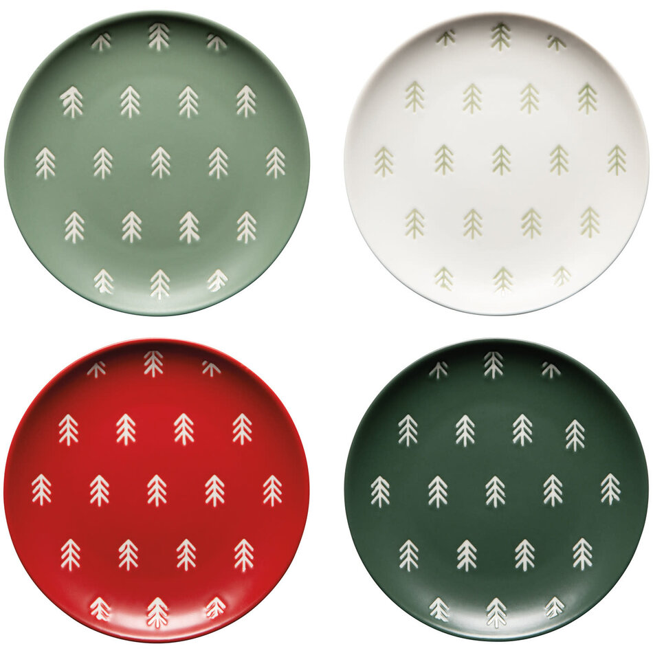 Noel Christmas Appetizer Plate Set of 4