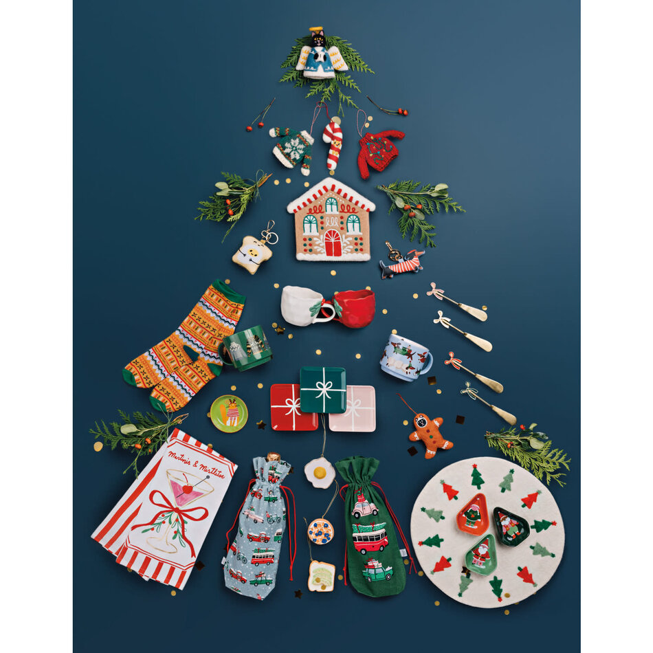 Mistletoe & Martinis Christmas Dishtowel