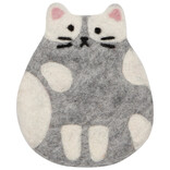 Cat Club Felt Coasters Set of 4