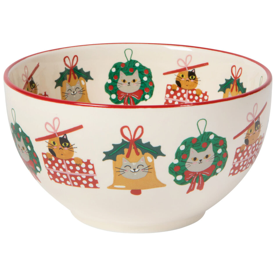 Bauble Cats Christmas Bowls Set of 4