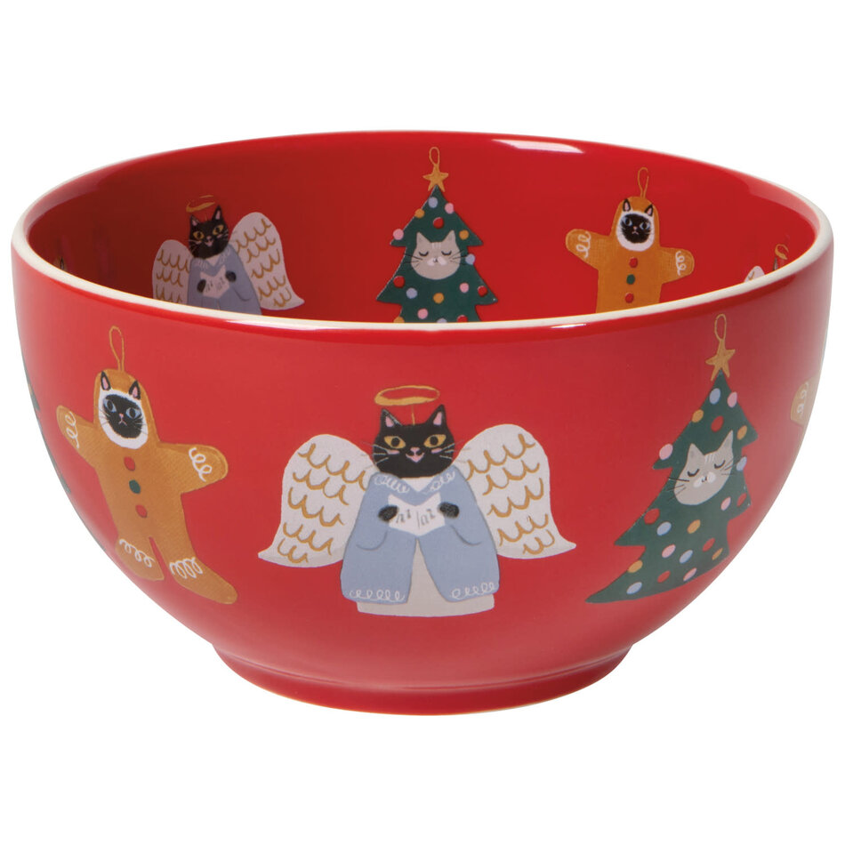 Bauble Cats Christmas Bowls Set of 4