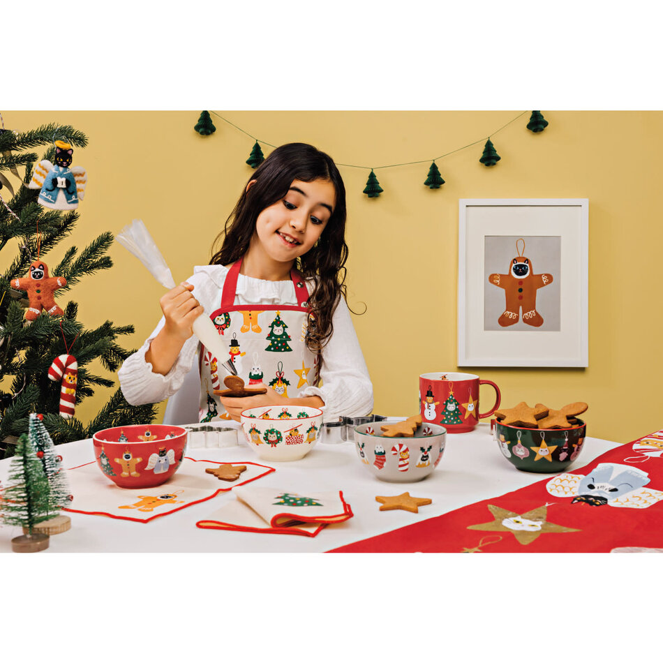 Bauble Cats Christmas Kid's Apron