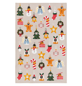 Bauble Cats Christmas Dishtowel