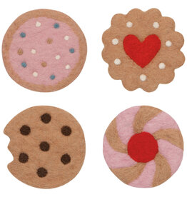 Cookies Felt Coasters Set of 4