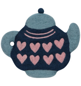 Teapot Felted Wool Trivet