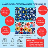 Gel Ice Packs in Fabric Sleeves 2-Pack - Floral Prints