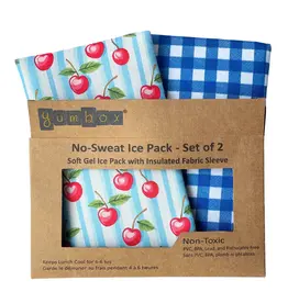 Gel Ice Packs in Fabric Sleeves 2-Pack - Vichy & Cherries