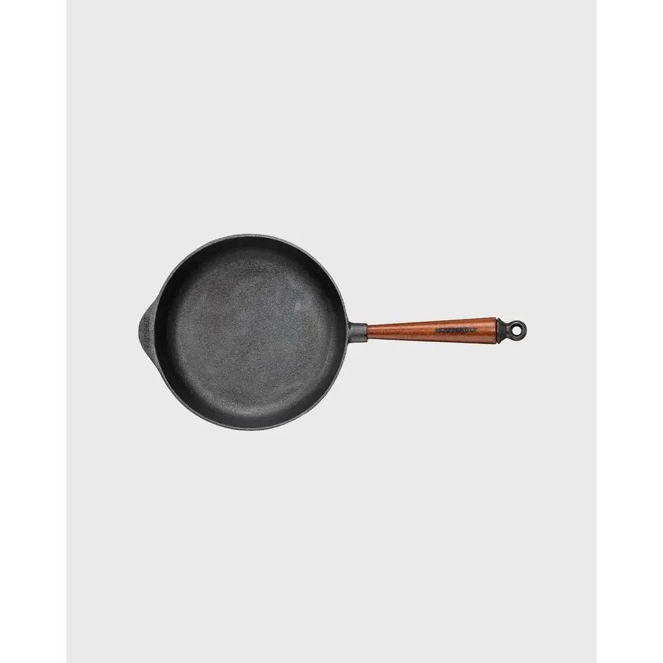Skeppshult Deep Skillet 25cm/9.75" with Walnut Handle