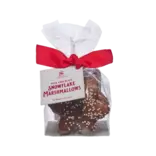 Saxon Milk Chocolate Marshmallow Snowflakes, 3pcs