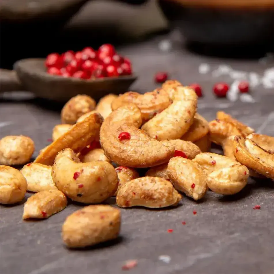 Mr. Filbert's Peruvian Pink Peppercorn Cashews and Peanuts
