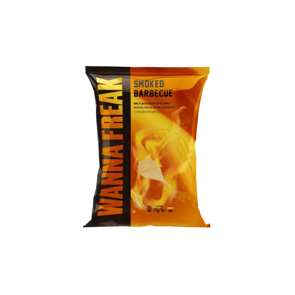 Wanna Freak Smoky BBQ Chips, 115g