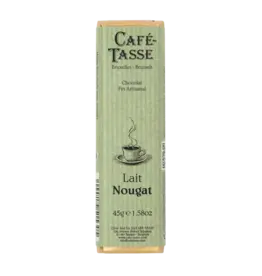 Cafe-Tasse Cafe Tasse Chocolate, Milk Chocolate with Nougate, 45g