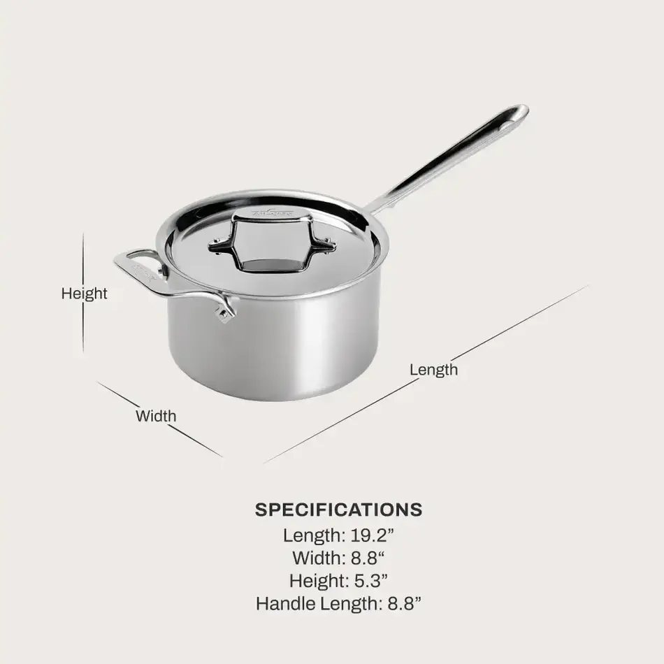 All Clad All Clad Stainless Saucepan, 4QT
