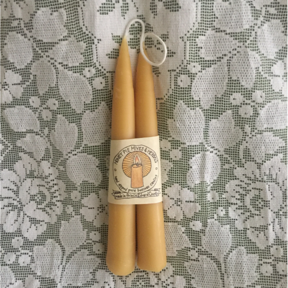 Honey Pie Hives Pair of Dipped Tapers, 8"