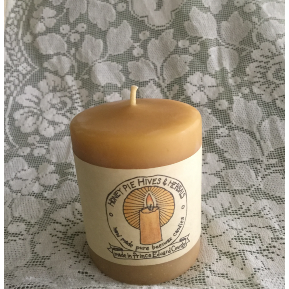 Honey Pie Hives, Pillar Candle, 3"x3"