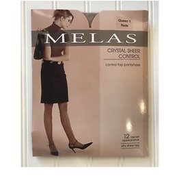Melas Melas  Women's Crystal Sheer Control Top Queen AS-609Q