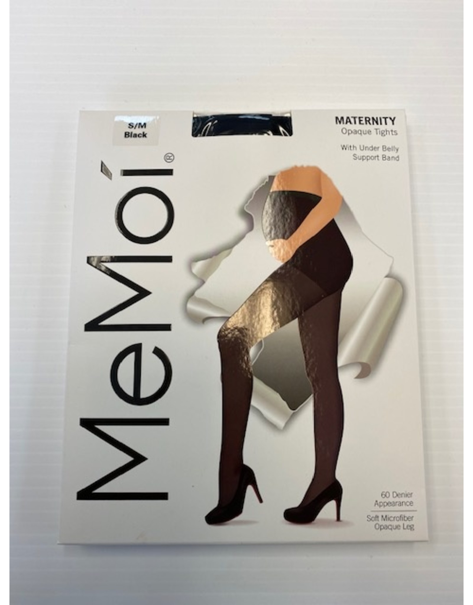 Memoi Memoi Women's Maternity Opaque Tights with Under Belly Support Band MA-404