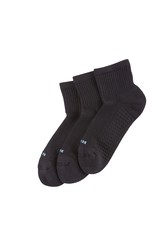 Hue Hue Air Cushion Quarter Socks 3-Pack U12802