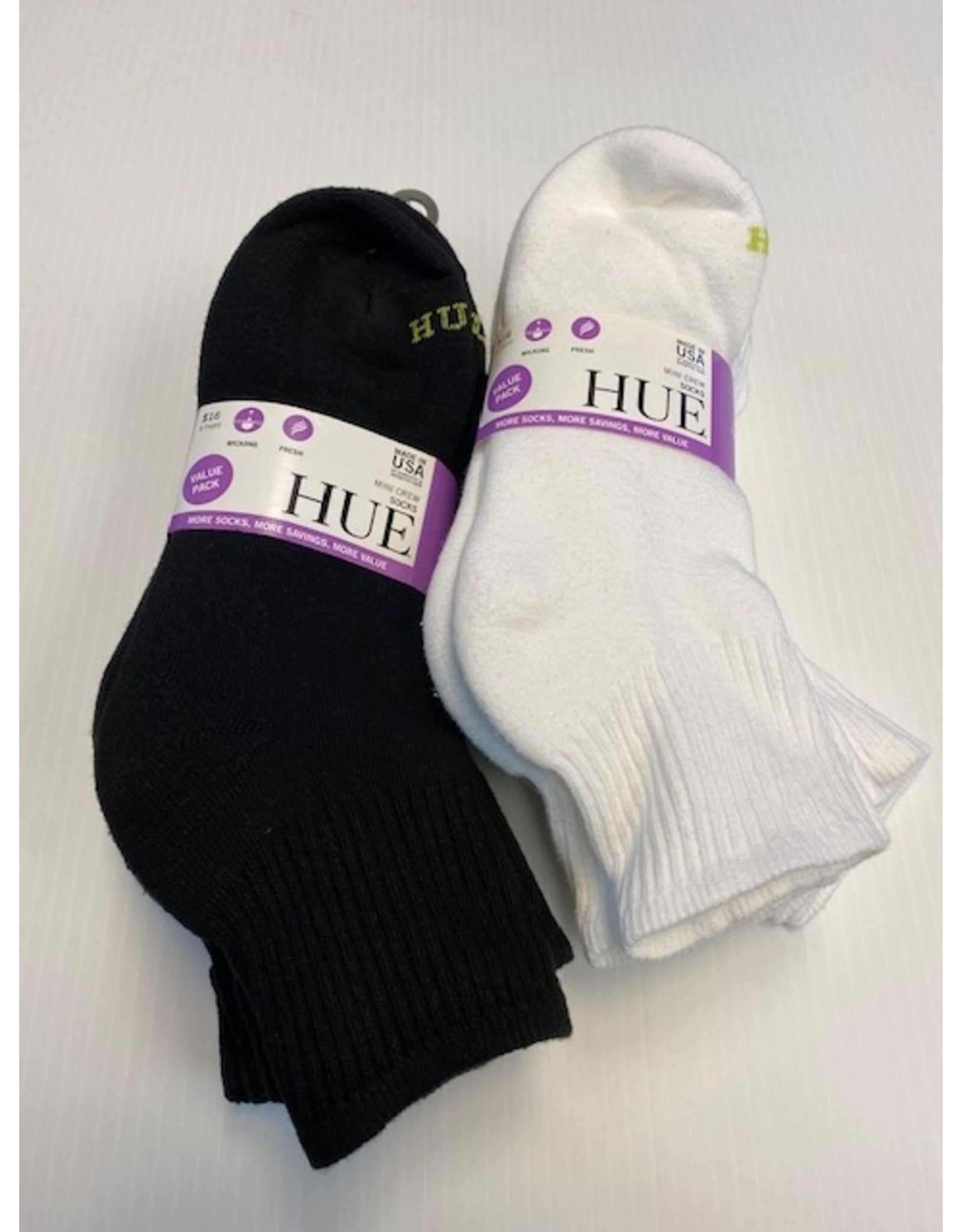 Hue Women's Cotton Massaging Sole Socks 6-Pack U11142 - Sox World Plus