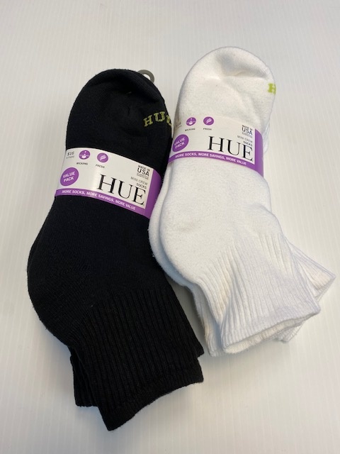 Hue Women's Cotton Quarter Socks 6-Pack U10227