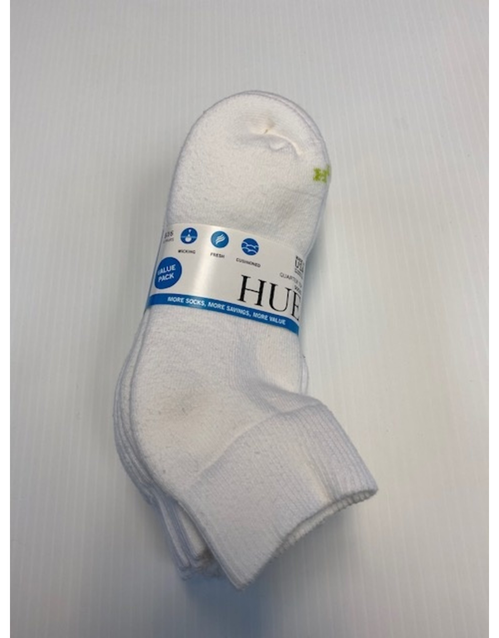 Hue Hue Women's Cotton Quarter Top Socks 6-Pack U7156
