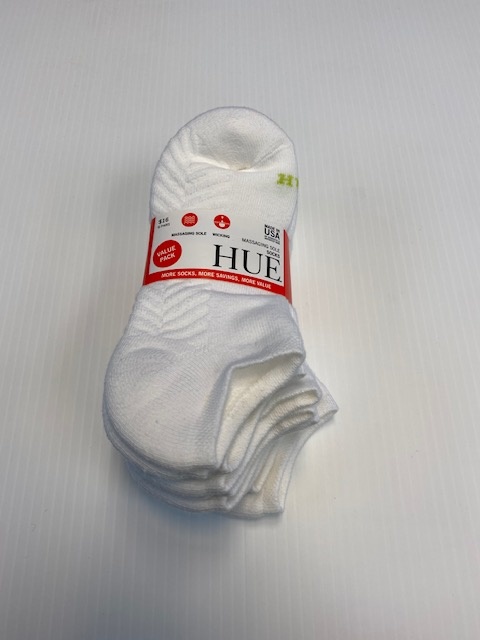 Hue Women's Cotton Massaging Sole Socks 6-Pack U11142 - Sox World Plus