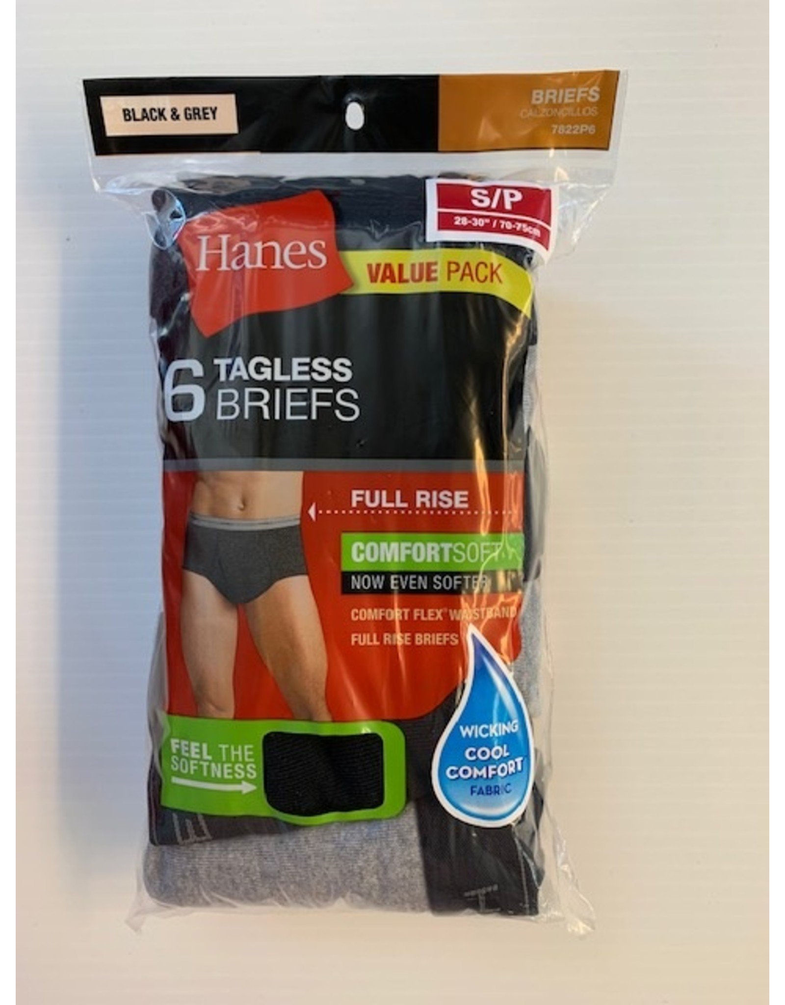 Hanes Tagless Briefs 6 Pk., Underwear