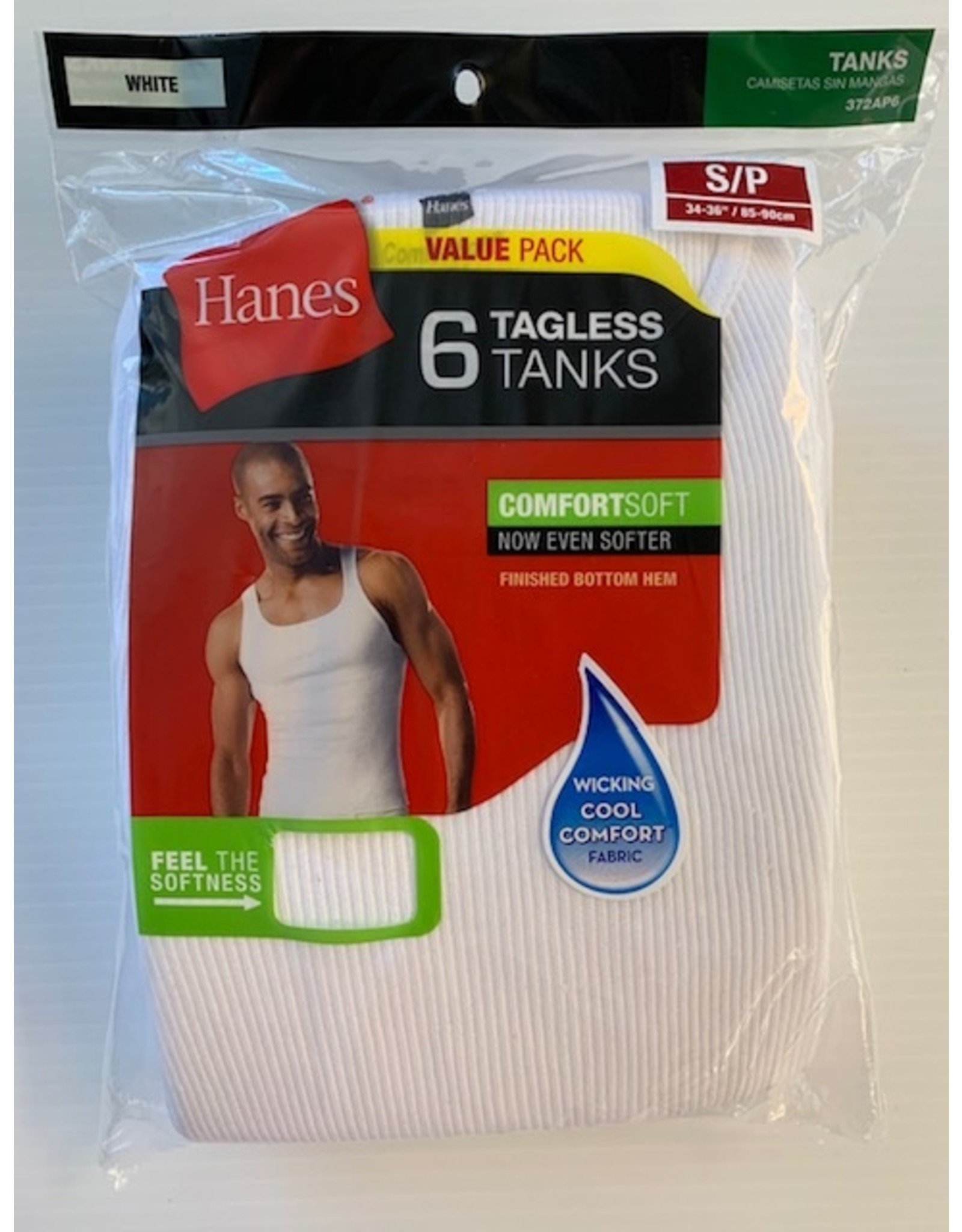 Hanes Men's Tank Top Undershirt 10pk - White S