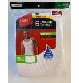 Mens Hanes 100% Cotton A-Shirt