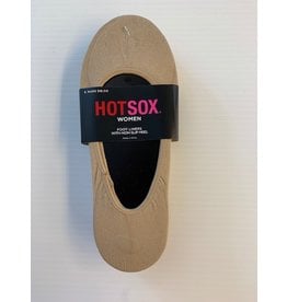 Hotsox Hot Sox Women's 6-Pack Foot Liners With Non-Slip Heel Ped HO000105PK