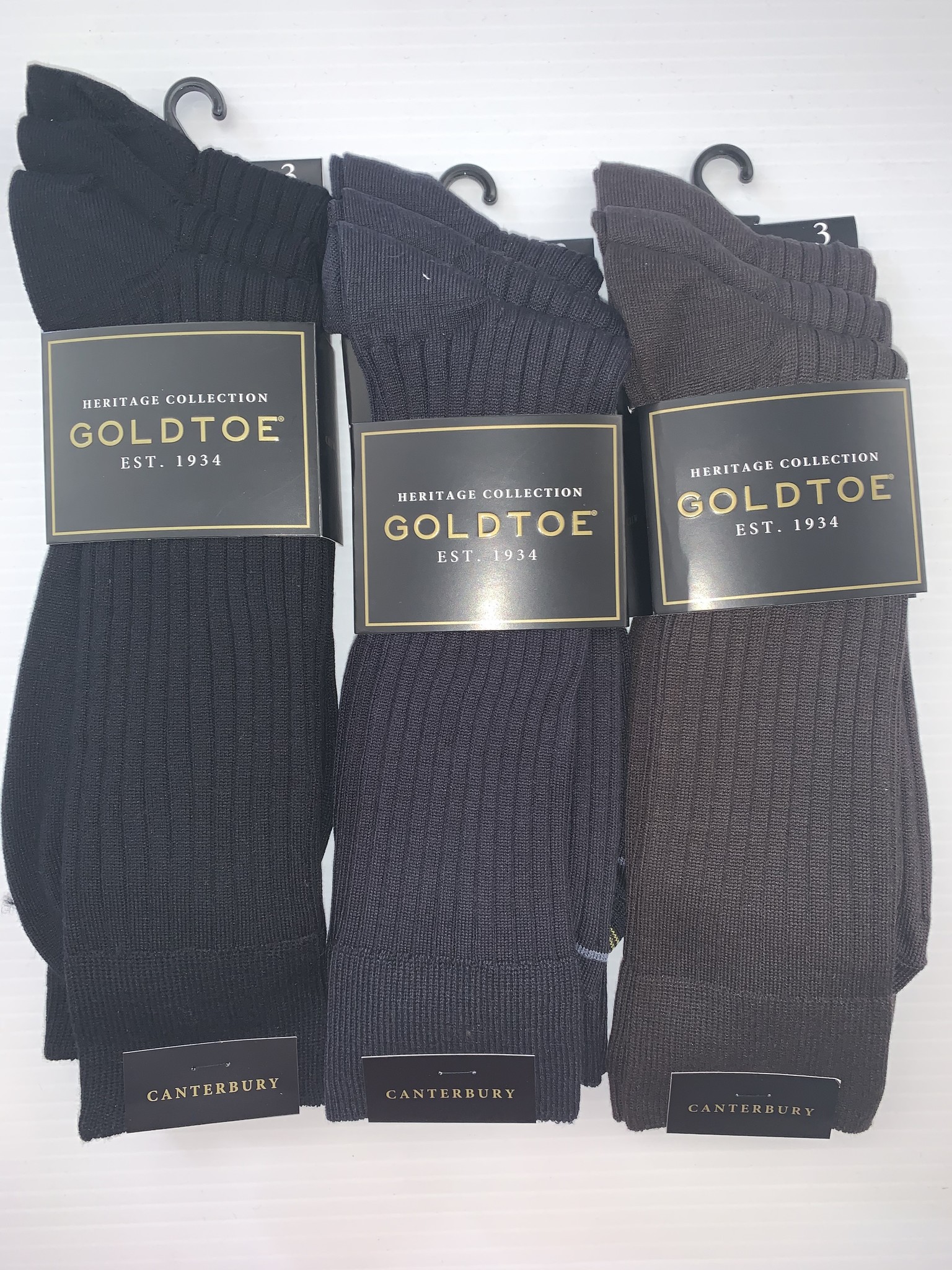 GoldtoeGoldtoe Men's Canterbury Reinforced Toe Socks - 3 Pack 794S ...
