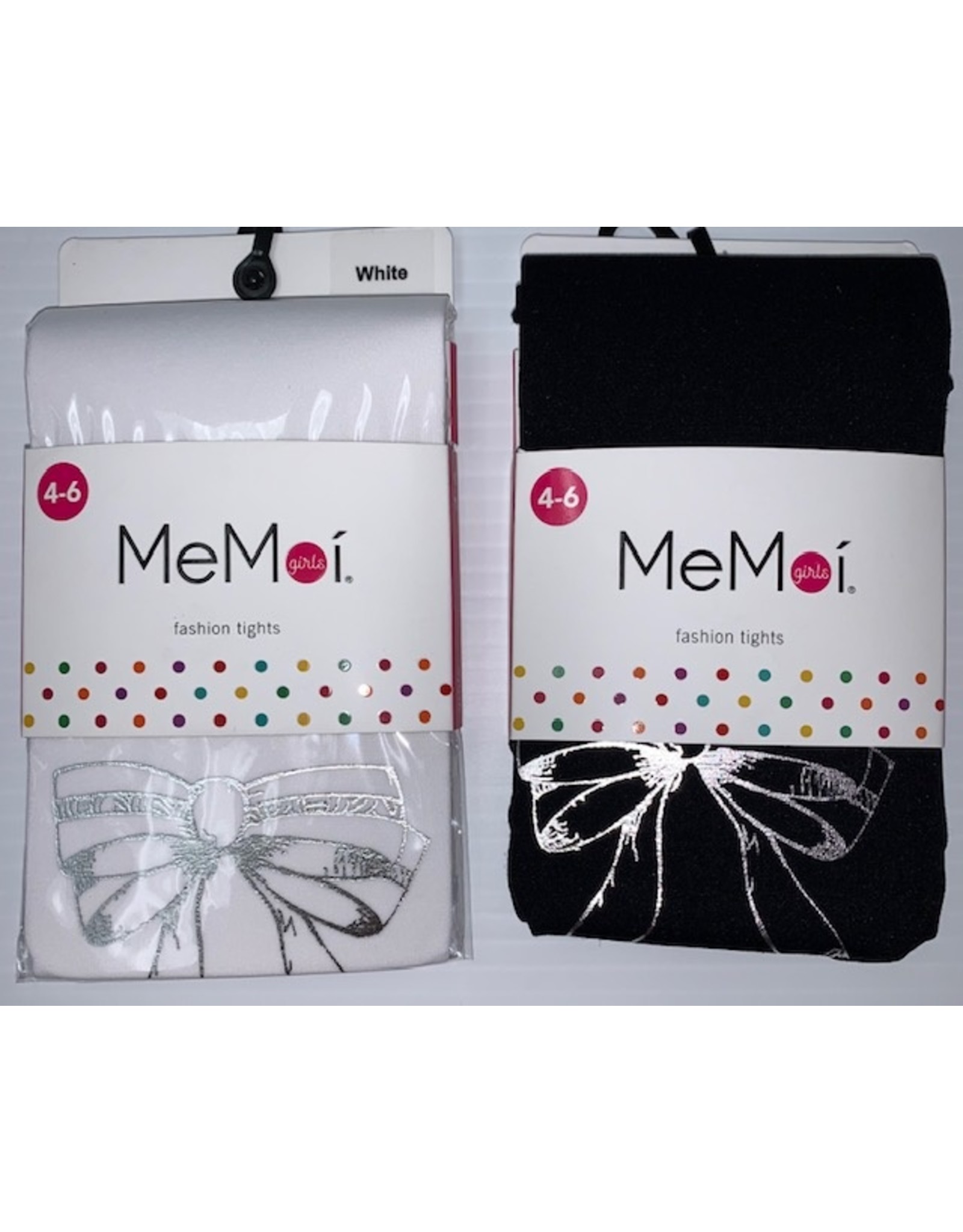 Memoi Memoi Girls Bow Back Printed Fashion Tights MKF-4020