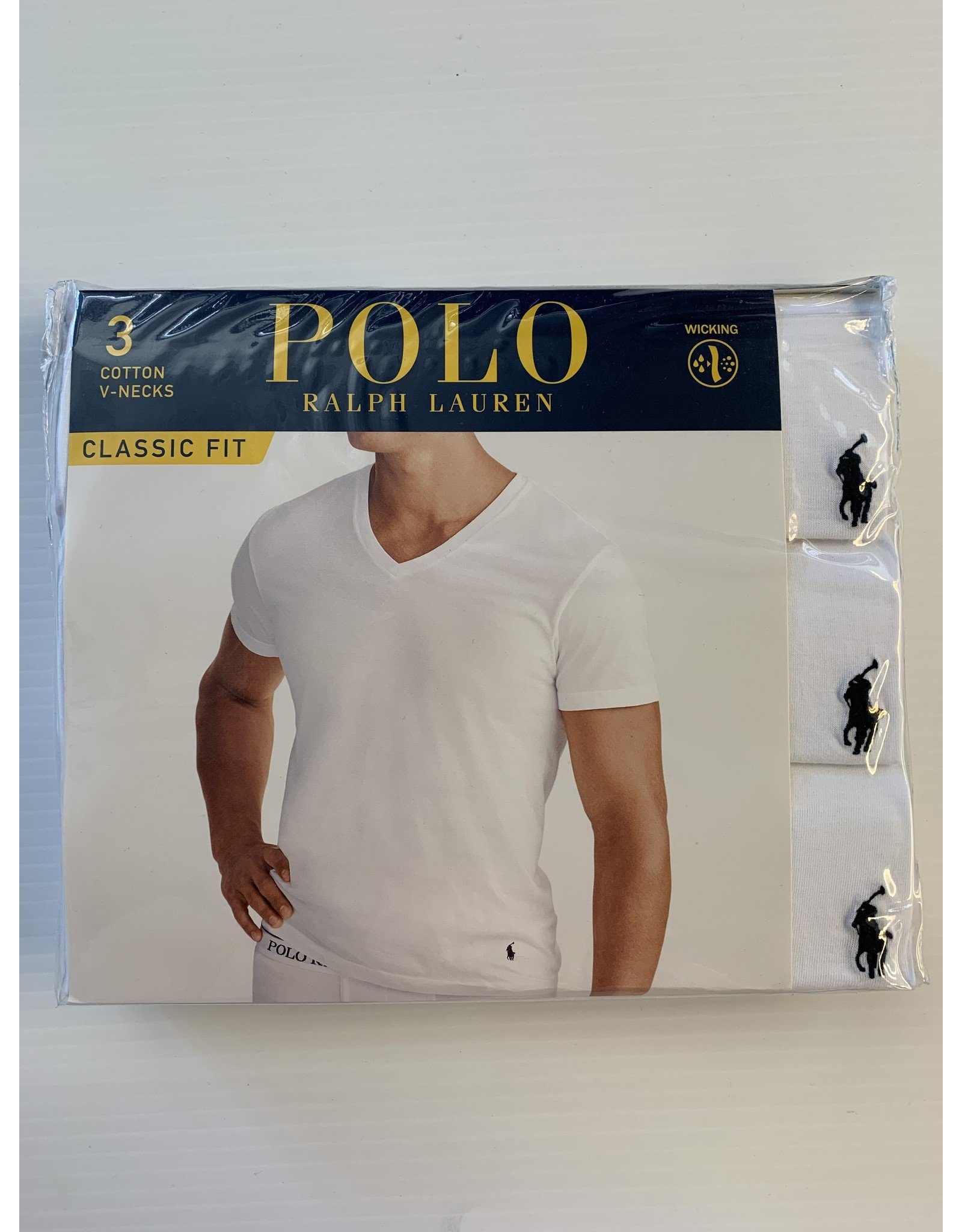 Polo Lauren Men's V-Neck T-Shirts 3-Pack - Sox Plus
