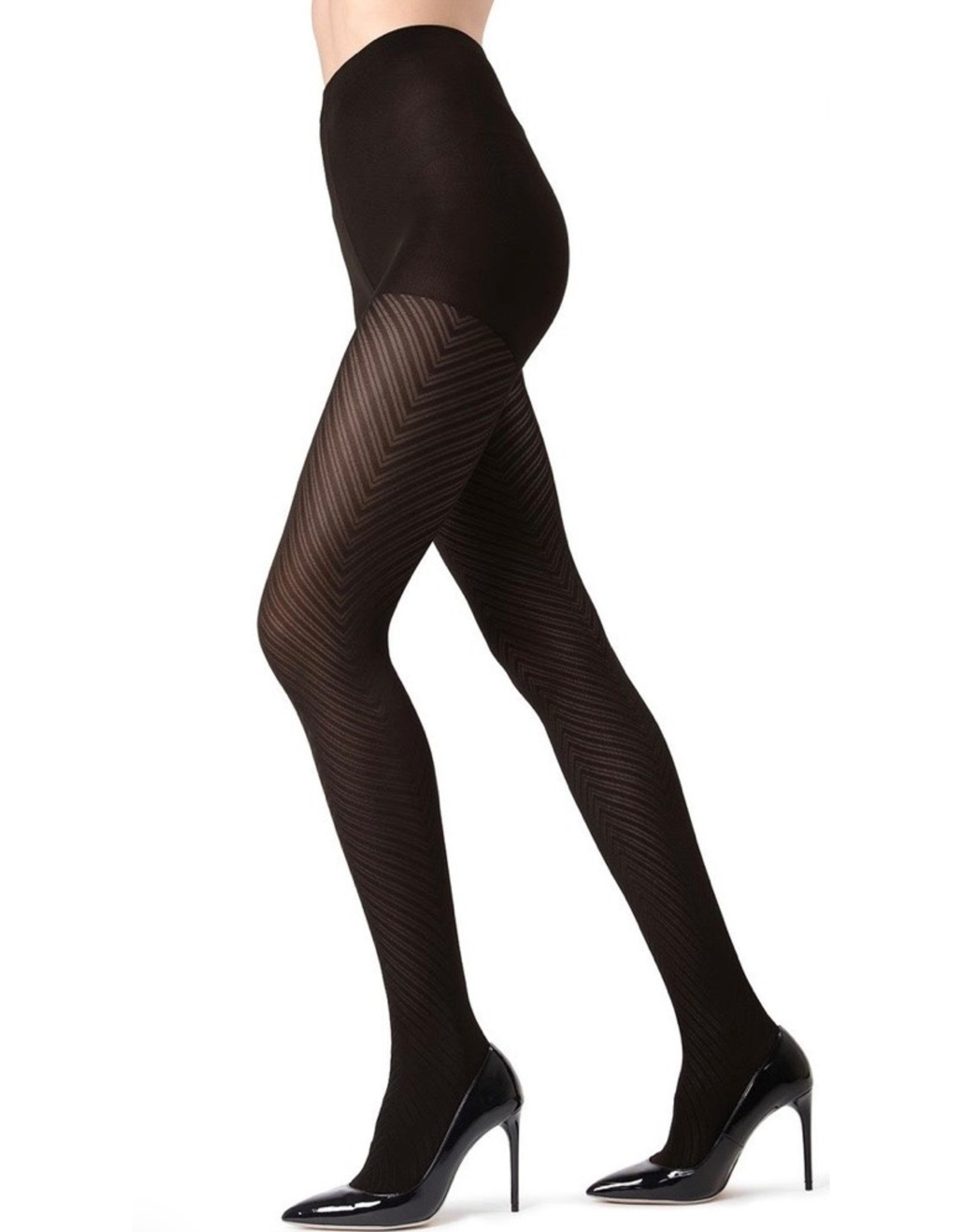 Memoi Memoi Women's Chevron Fashion Tights MO-316