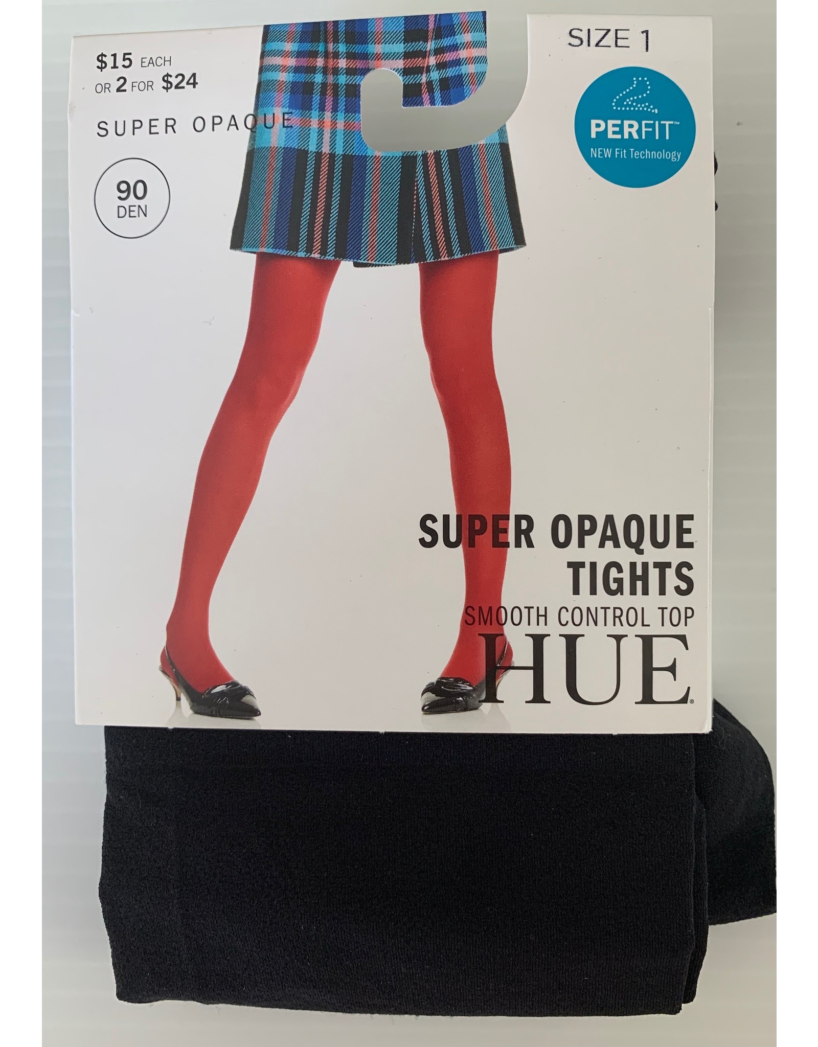 Hue Hue Control Top Super Opaque Tights 90 Denier