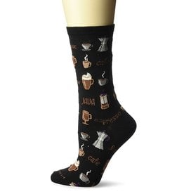 Hotsox Hotsox Women's Coffee Crew Socks HO000504