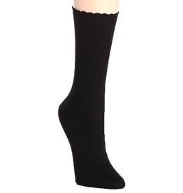 Hue Hue Women's Scalloped Pointelle Socks U2440