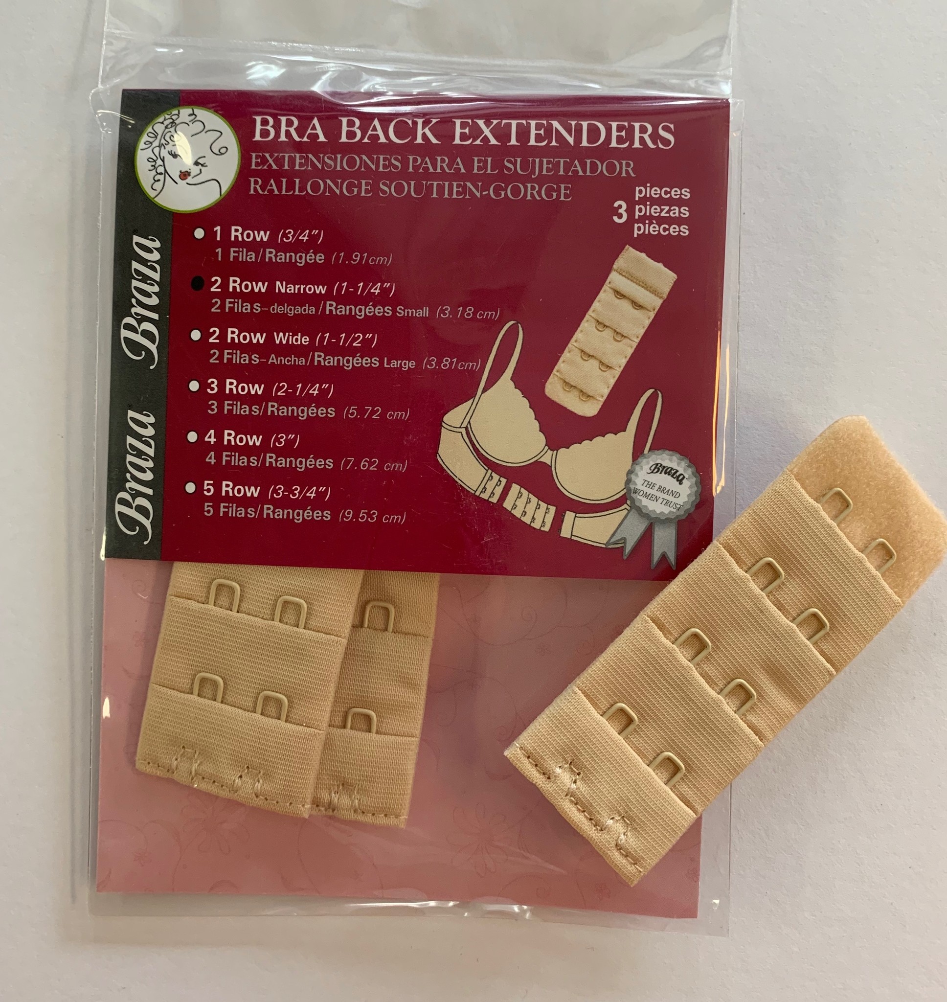 Braza Women's Bra Back Extenders 3Pack Sox World Plus