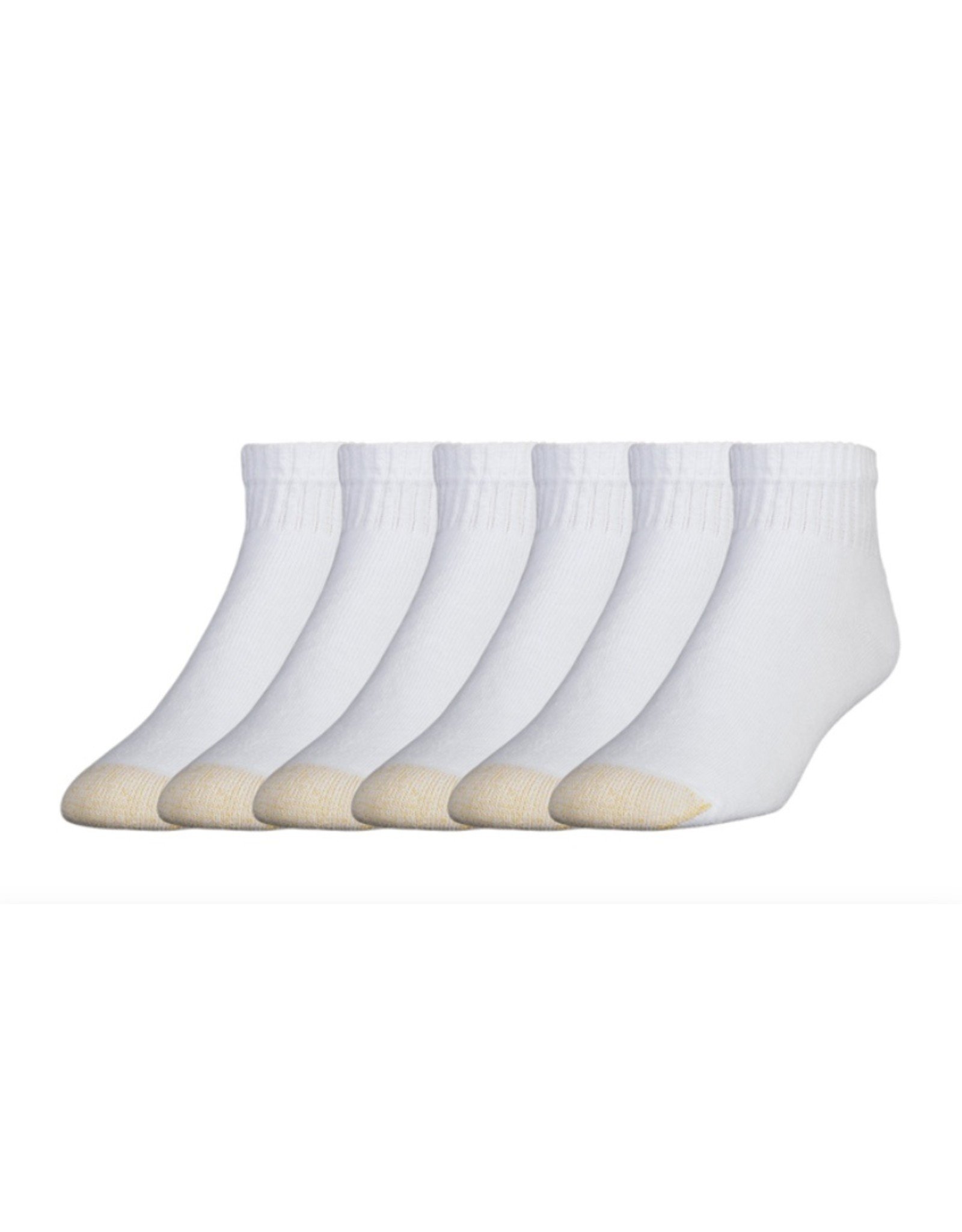 Goldtoe Goldtoe Men's Cotton Athletic Quarter Socks 6-Pack