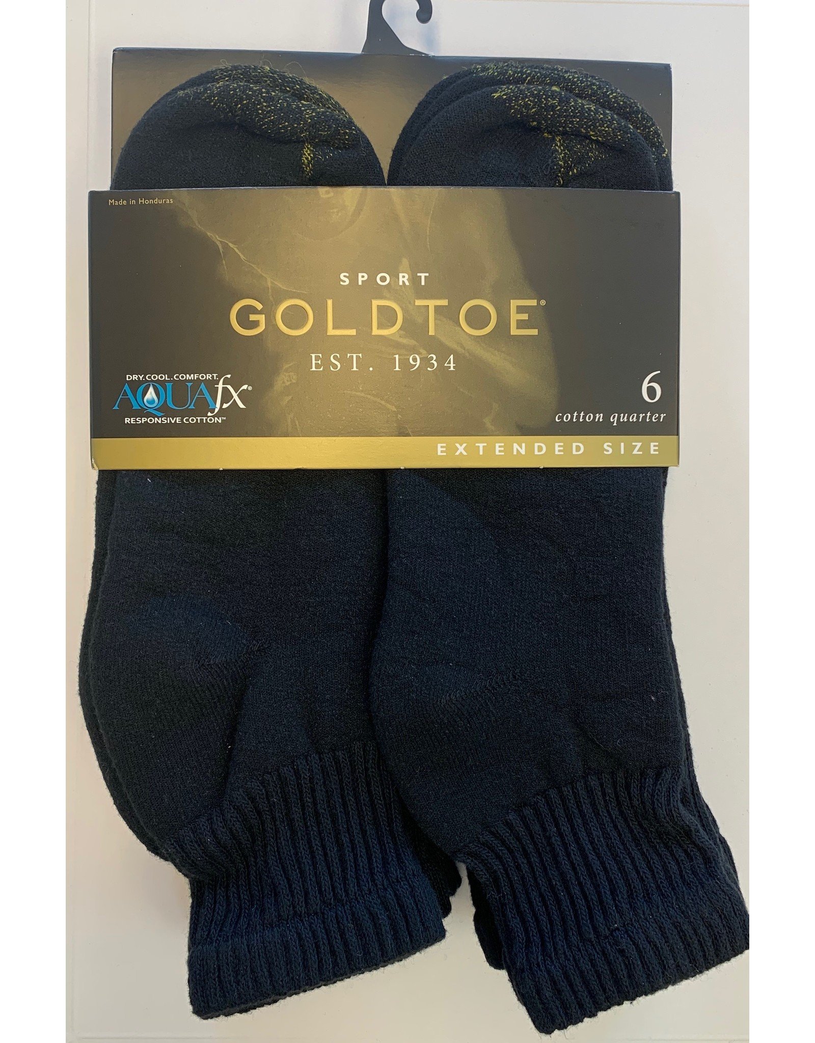 Gold Toe Men's Cotton Quarter Athletic Sock Six-Pack 