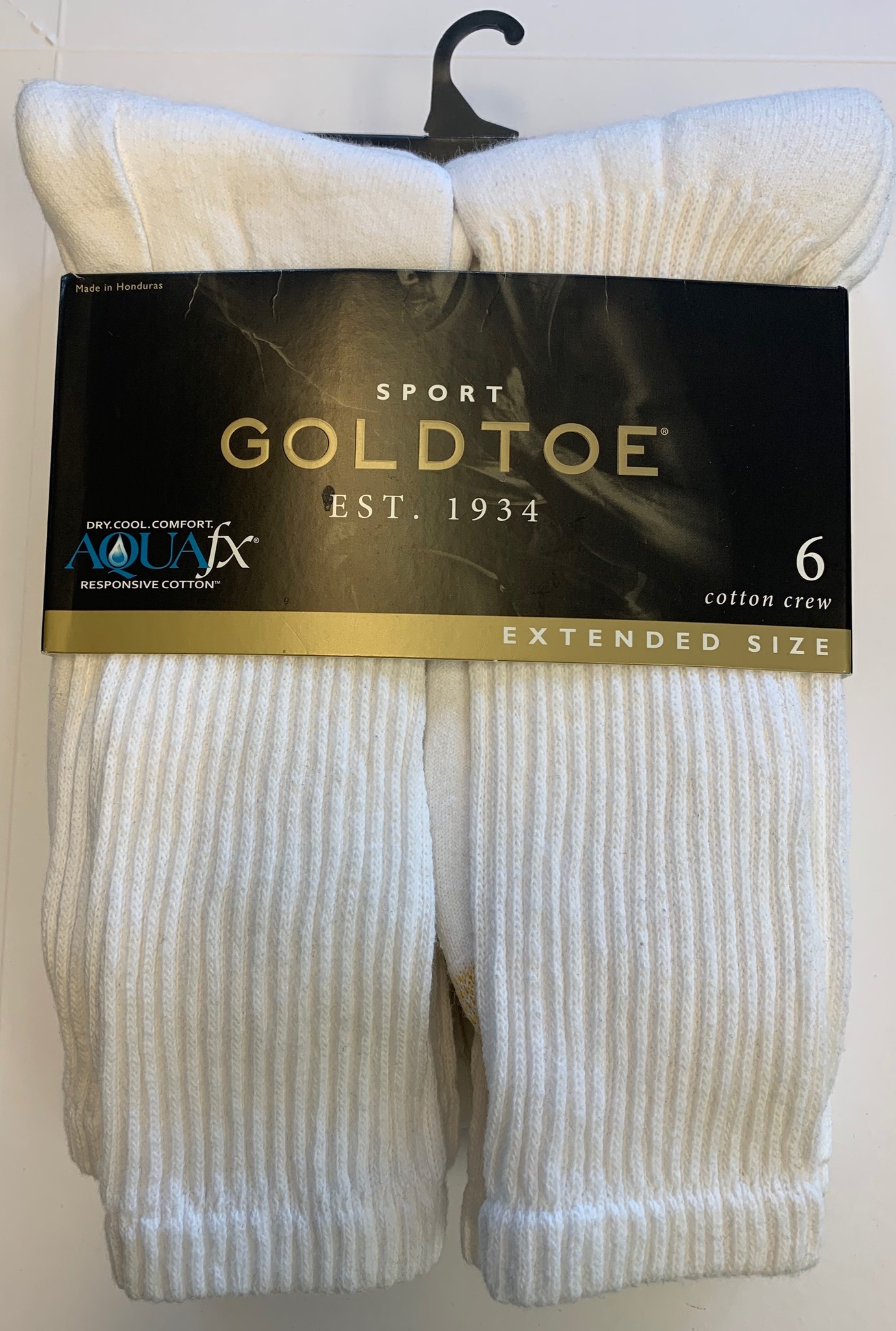 Goldtoe Men's Cotton Athletic Crew Socks 6-Pack - Sox World Plus