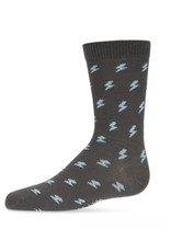 Memoi Memoi Boys Lightning Bolt Crew Sock MK - 156